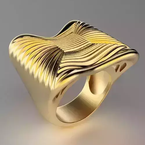 optical art ring lines