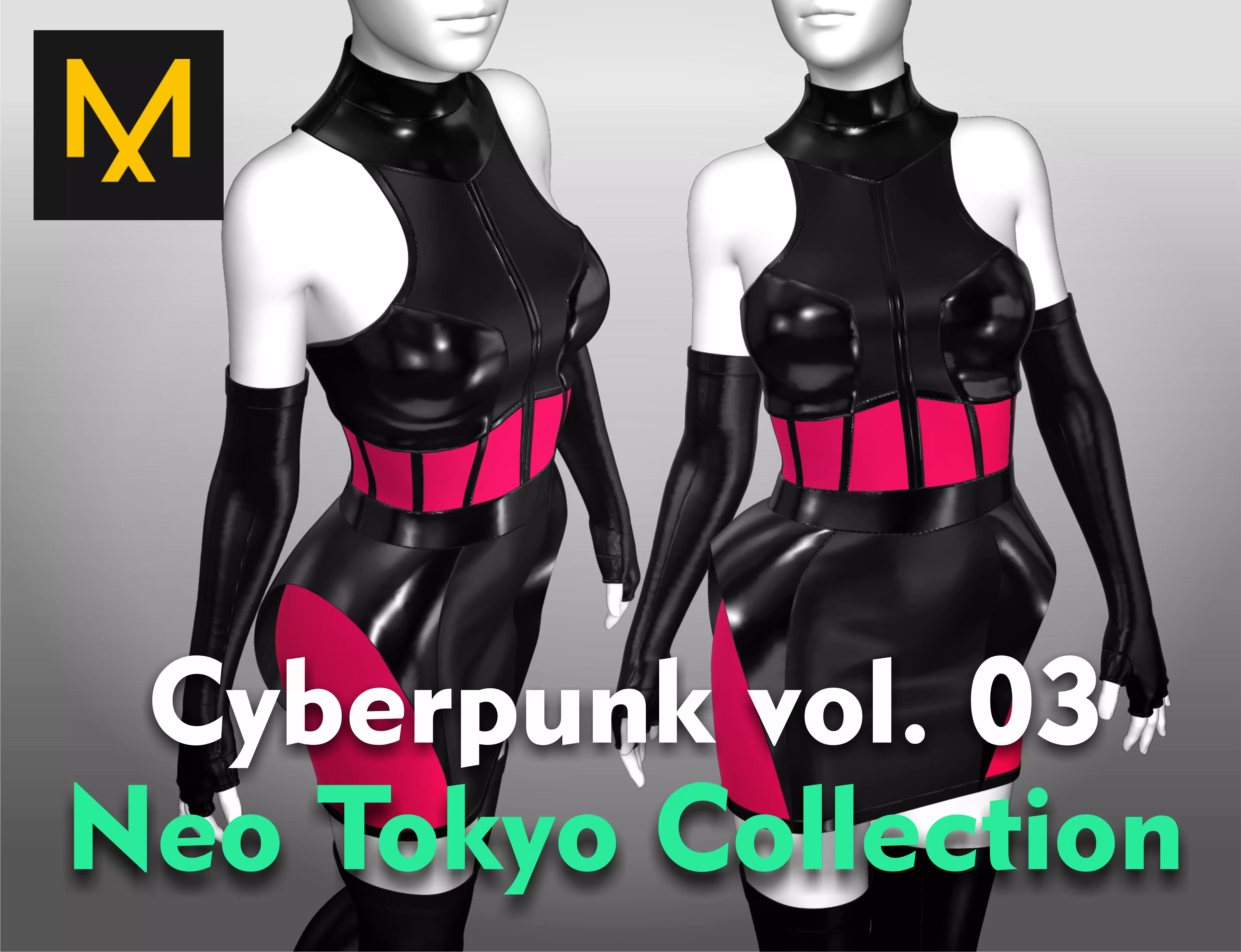 Cyberpunk Outfit vol 03 Neo Tokyo Collection 3D model