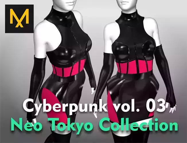 Cyberpunk Outfit vol 03  Neo Tokyo Collection
