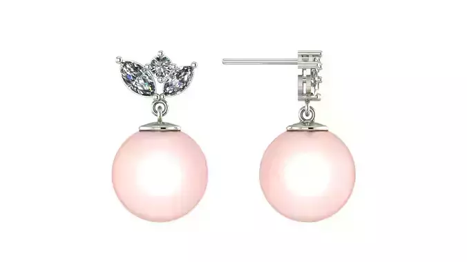 Ornamental Earrings  3D-Printable Elegant Jewelry Design