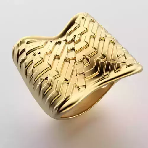 optical art ring pyramids