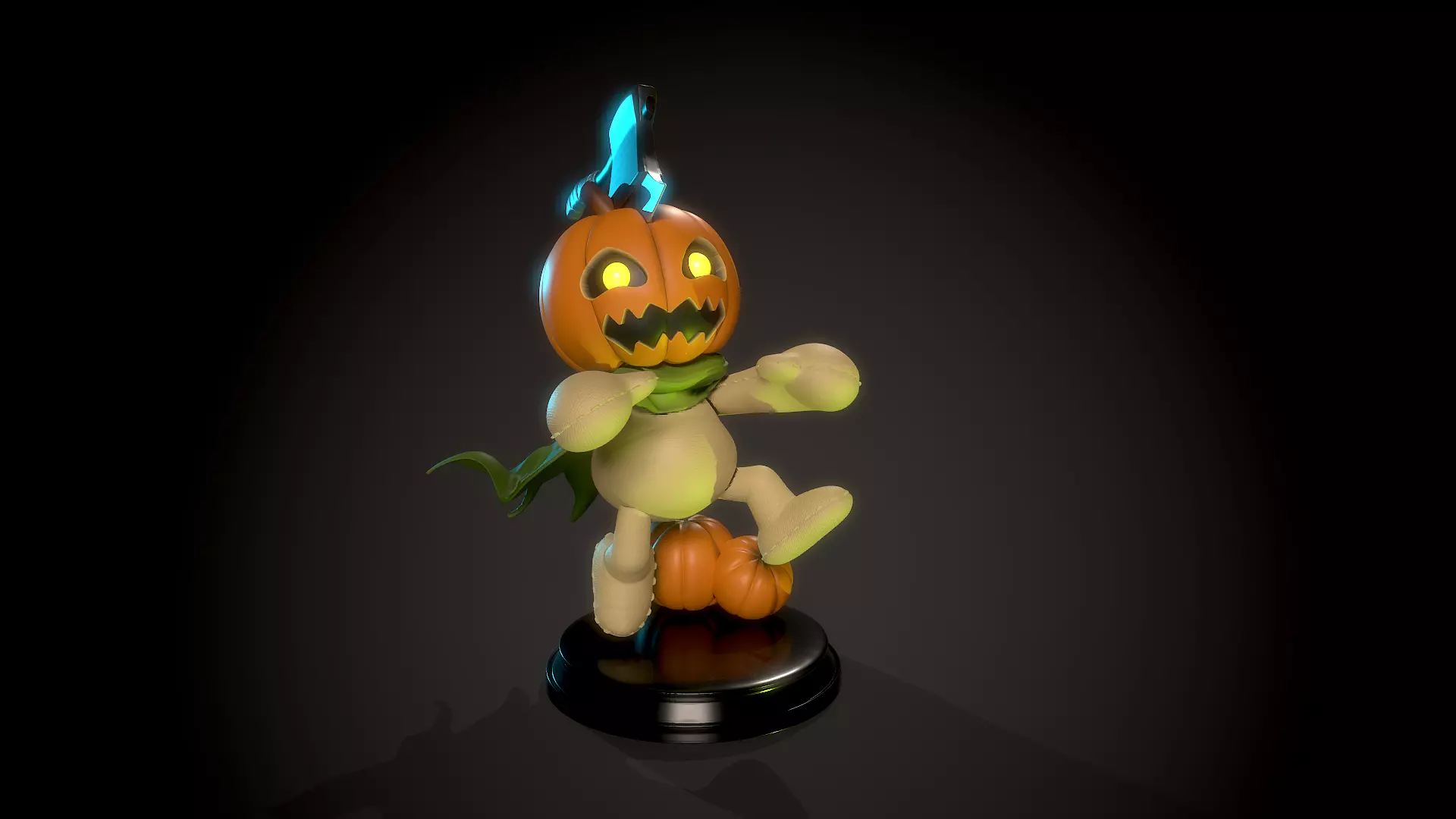 Pumpkinmon Digimon 3D print model_0