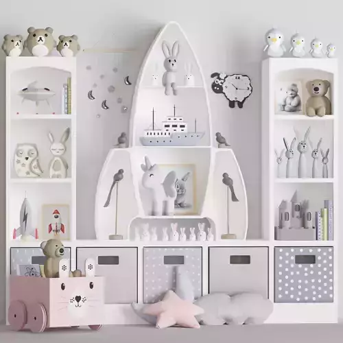 Decor set for kids 1 3D model