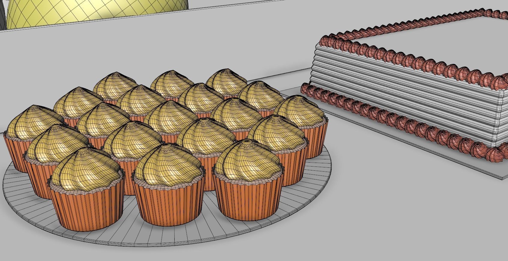 Wooden Party Candy Cart 2 3D model_12