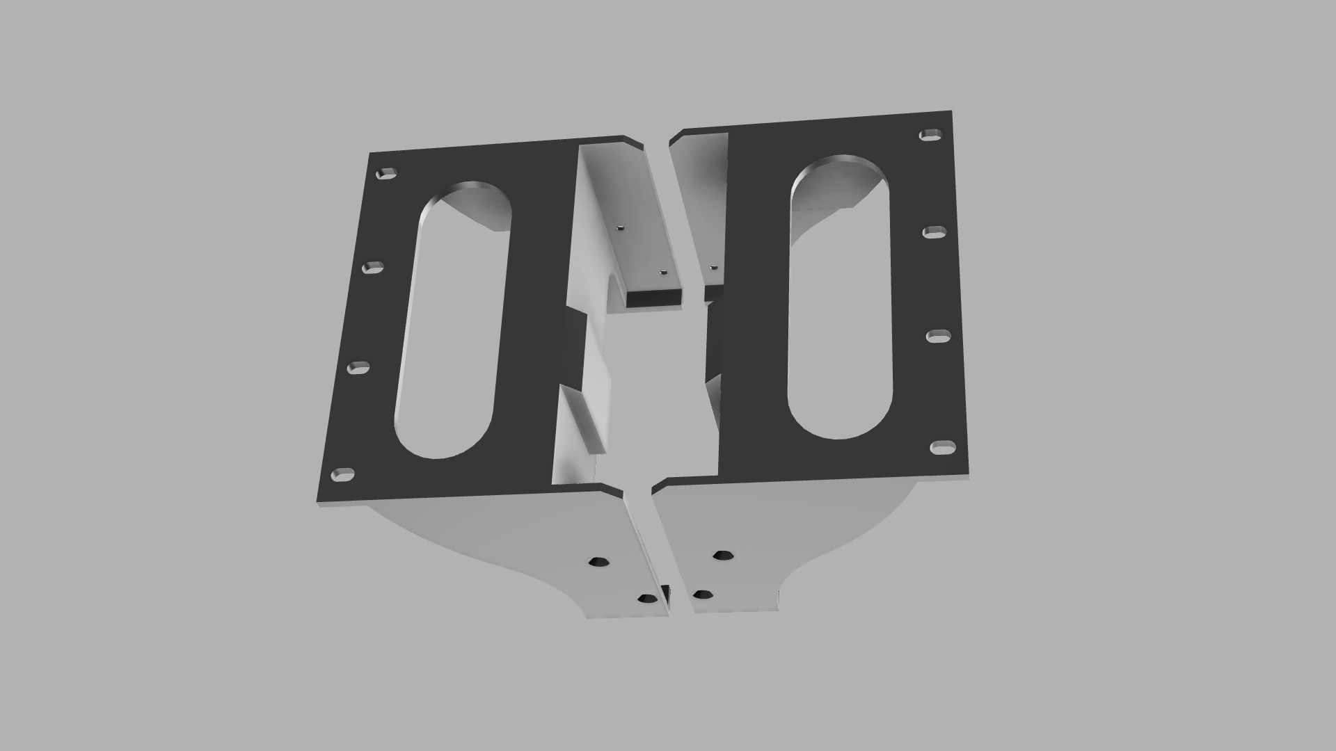 soundcraft ui12 rack adapter model wydruku 3D V2 3D print model_2