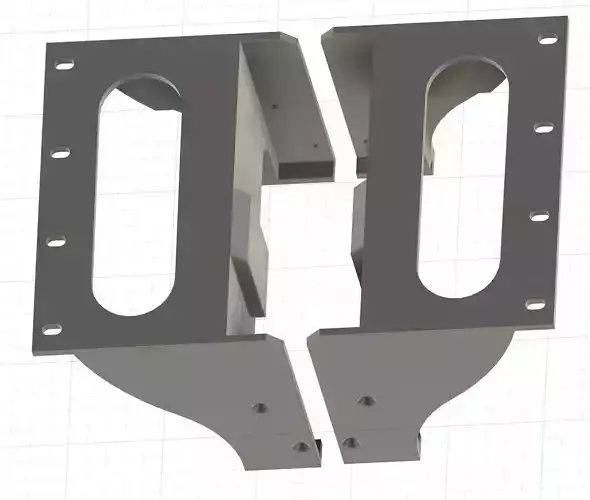 soundcraft ui12 rack adapter model wydruku 3D V2 3D print model