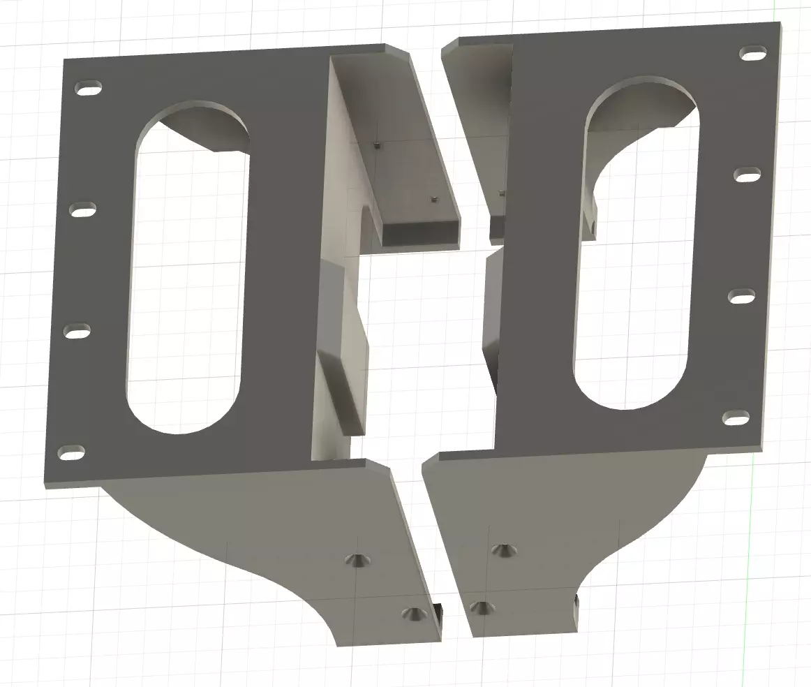 soundcraft ui12 rack adapter model wydruku 3D V2 3D print model_0