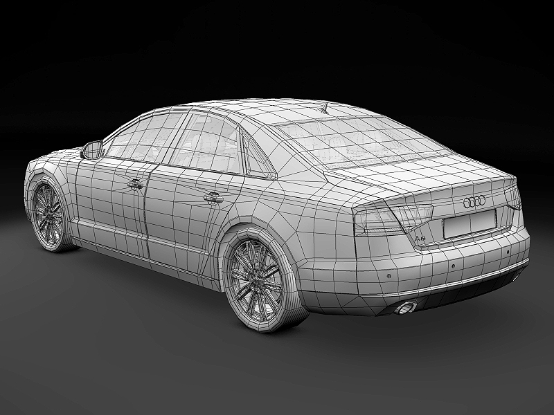 2011 Audi A8 3D model_9
