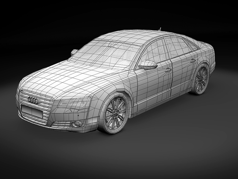 2011 Audi A8 3D model_7