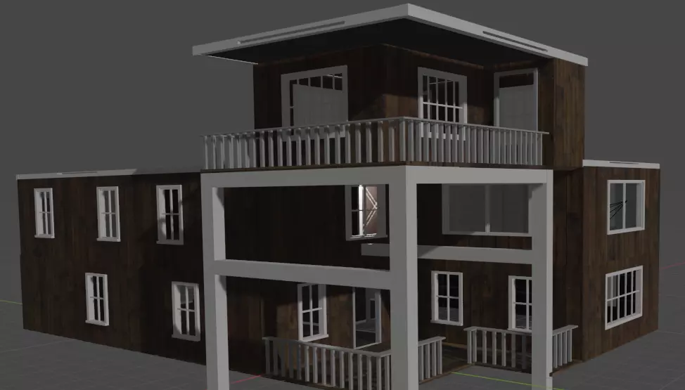 TinyMansionTinyHome Real Time Scale 3D model_0