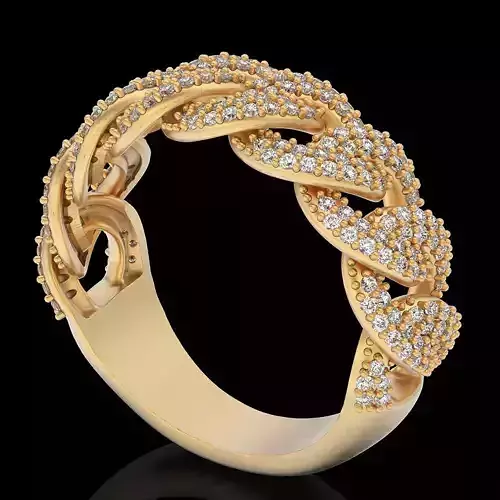 Lux ring silver gold jewelry printable 3D model