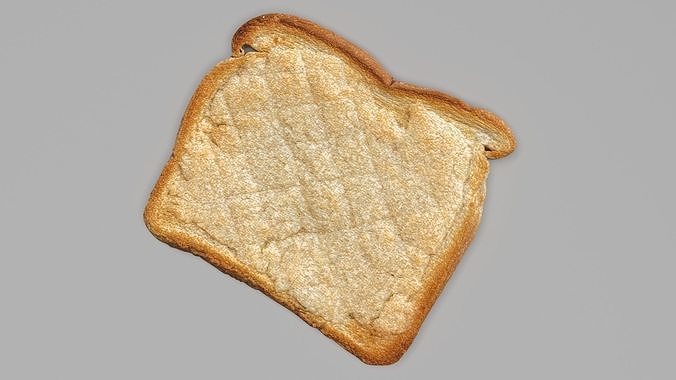 Toast 3D model 2