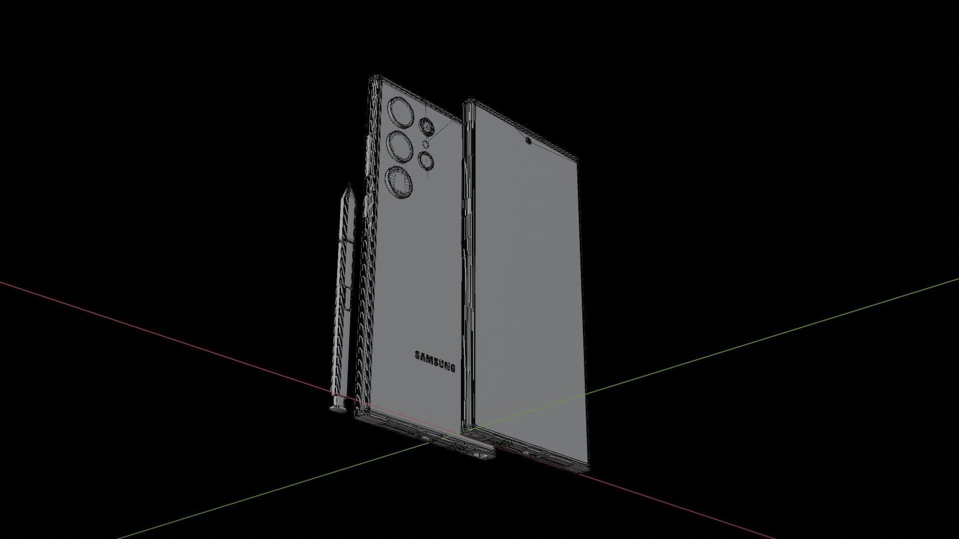 Samsung galaxy s24 ultra Pixels effects 3D model_11