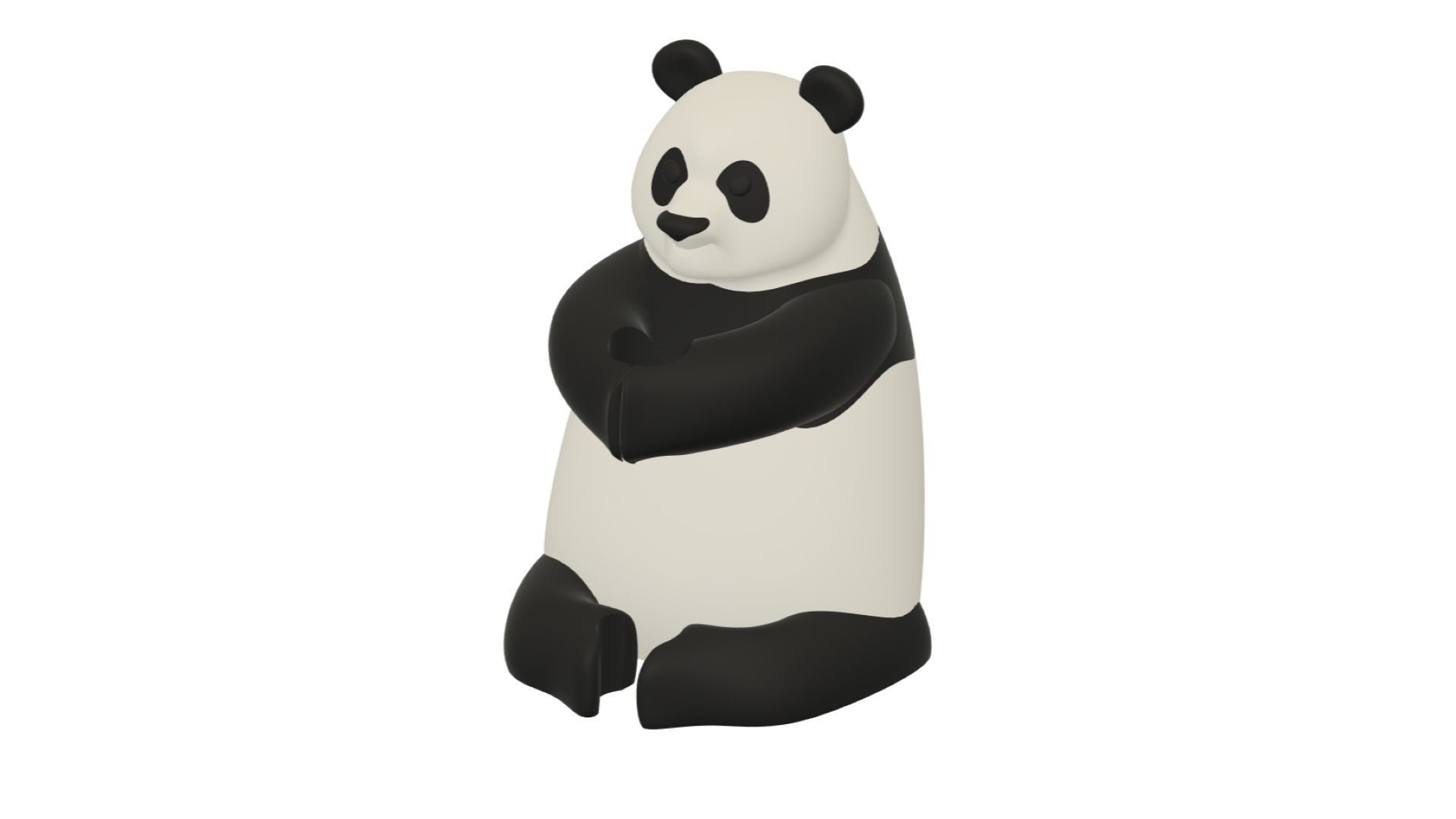 Cute Panda Holder Helper 3D print model_5