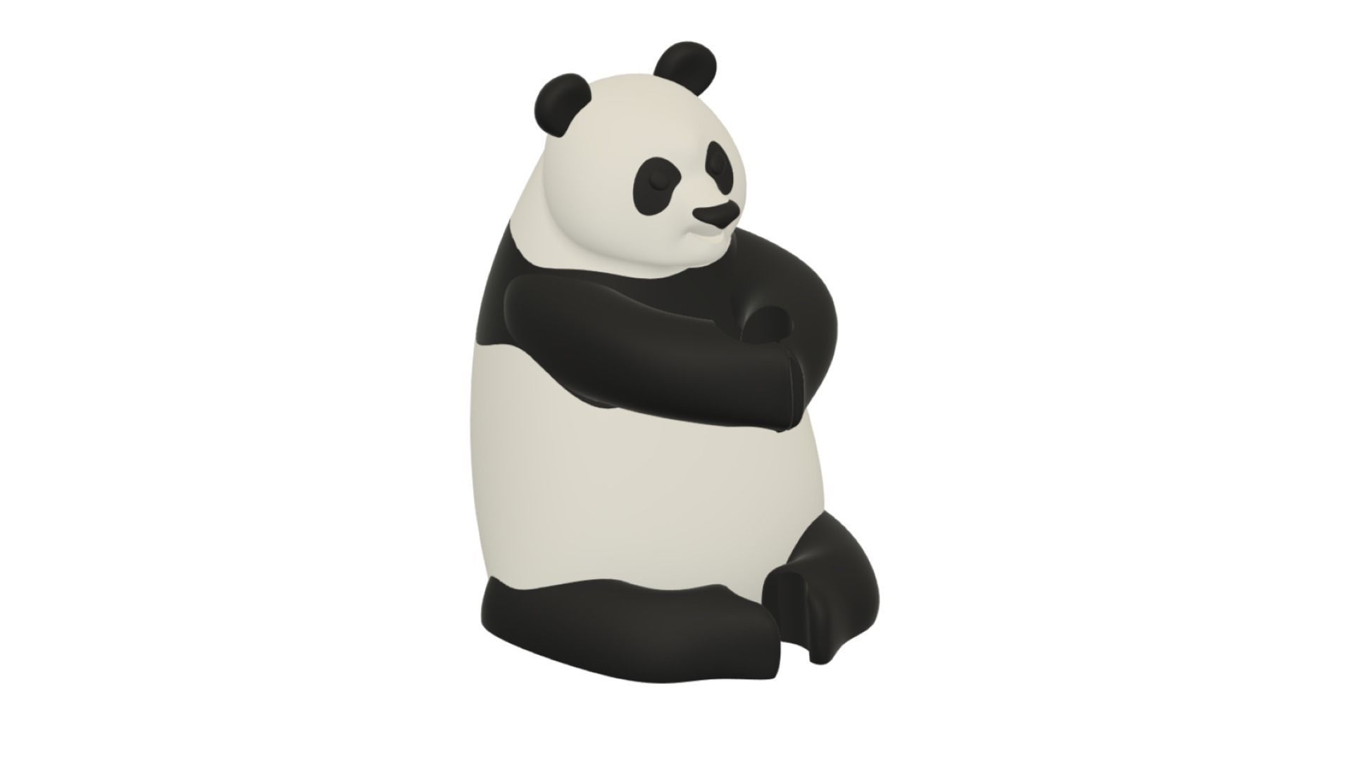 Cute Panda Holder Helper 3D print model_6