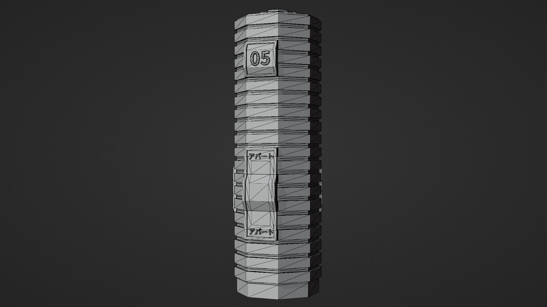 SciFi Cyberpunk Building 05 Low-poly 3D model_10