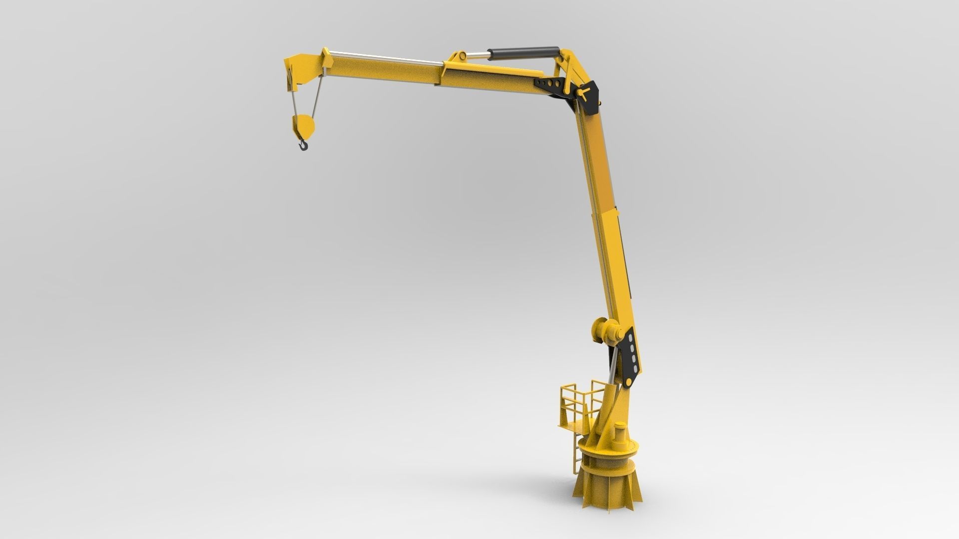 Crane Deck Ship 3D model_4