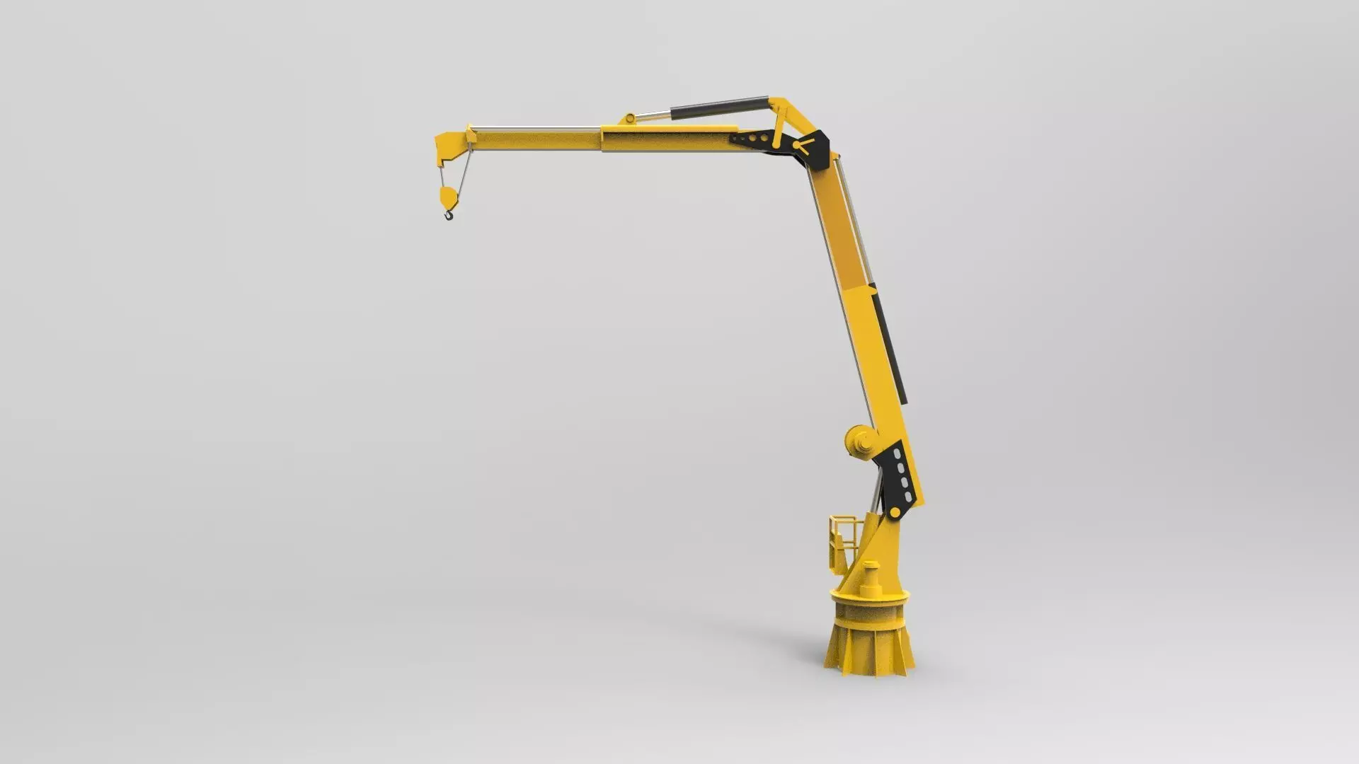 Crane Deck Ship 3D model_0