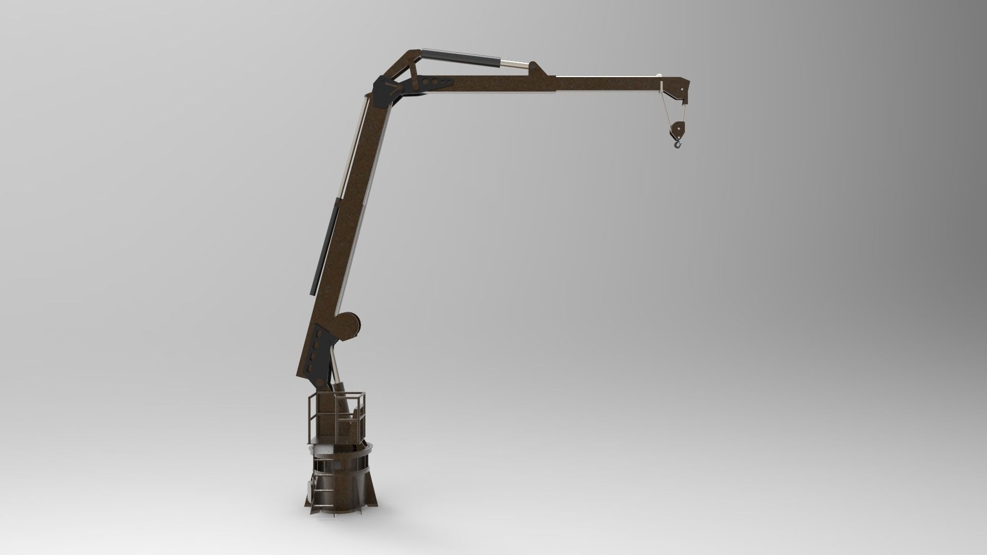 Crane Deck Ship 3D model_3