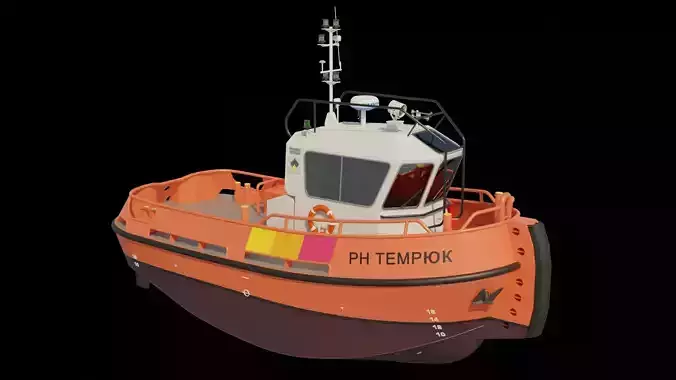 Damen Stan Tug 1004 Low-poly 3D model