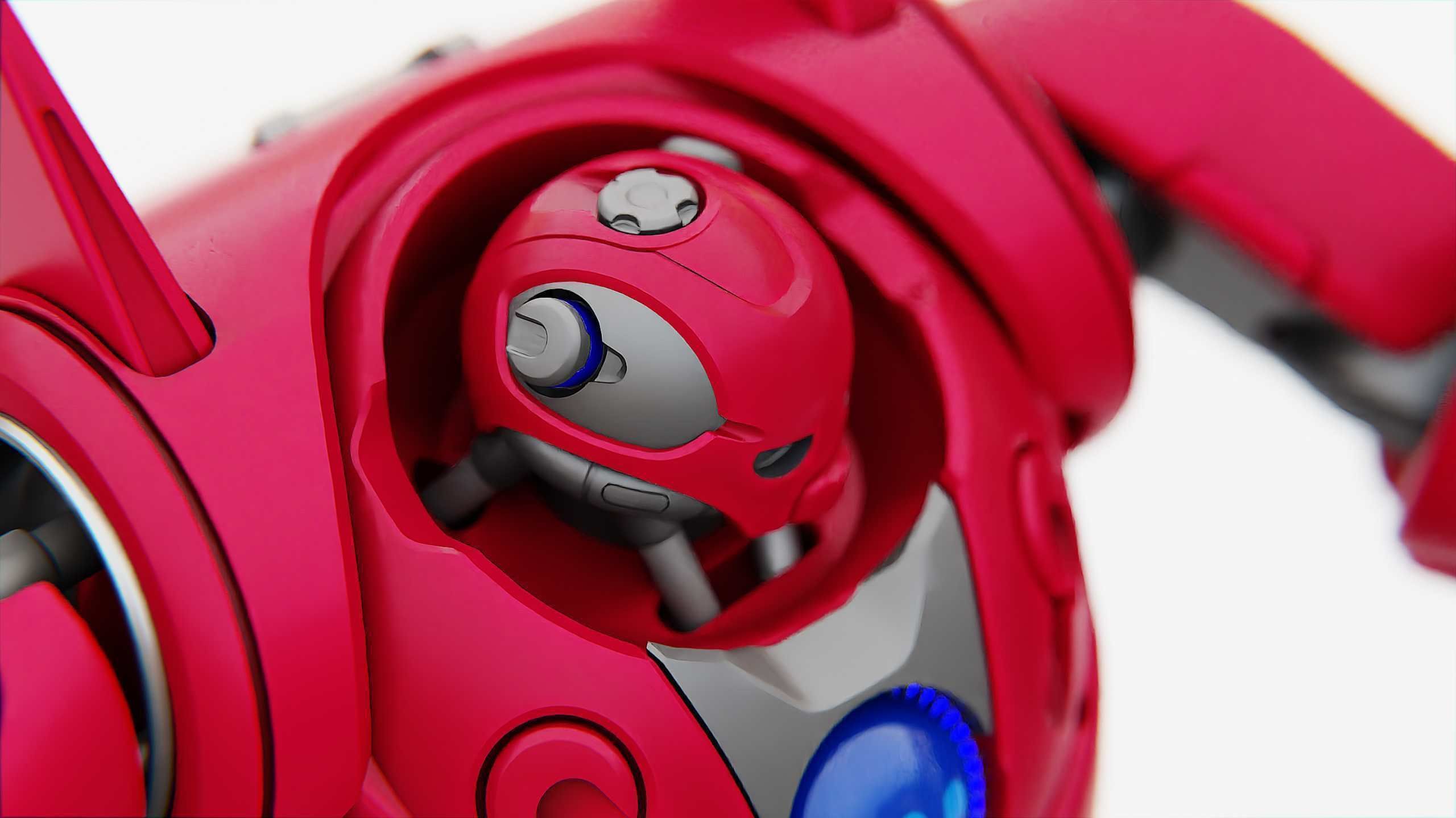 BATTLE DROID RED DEMON  RIGGED 3D model_19