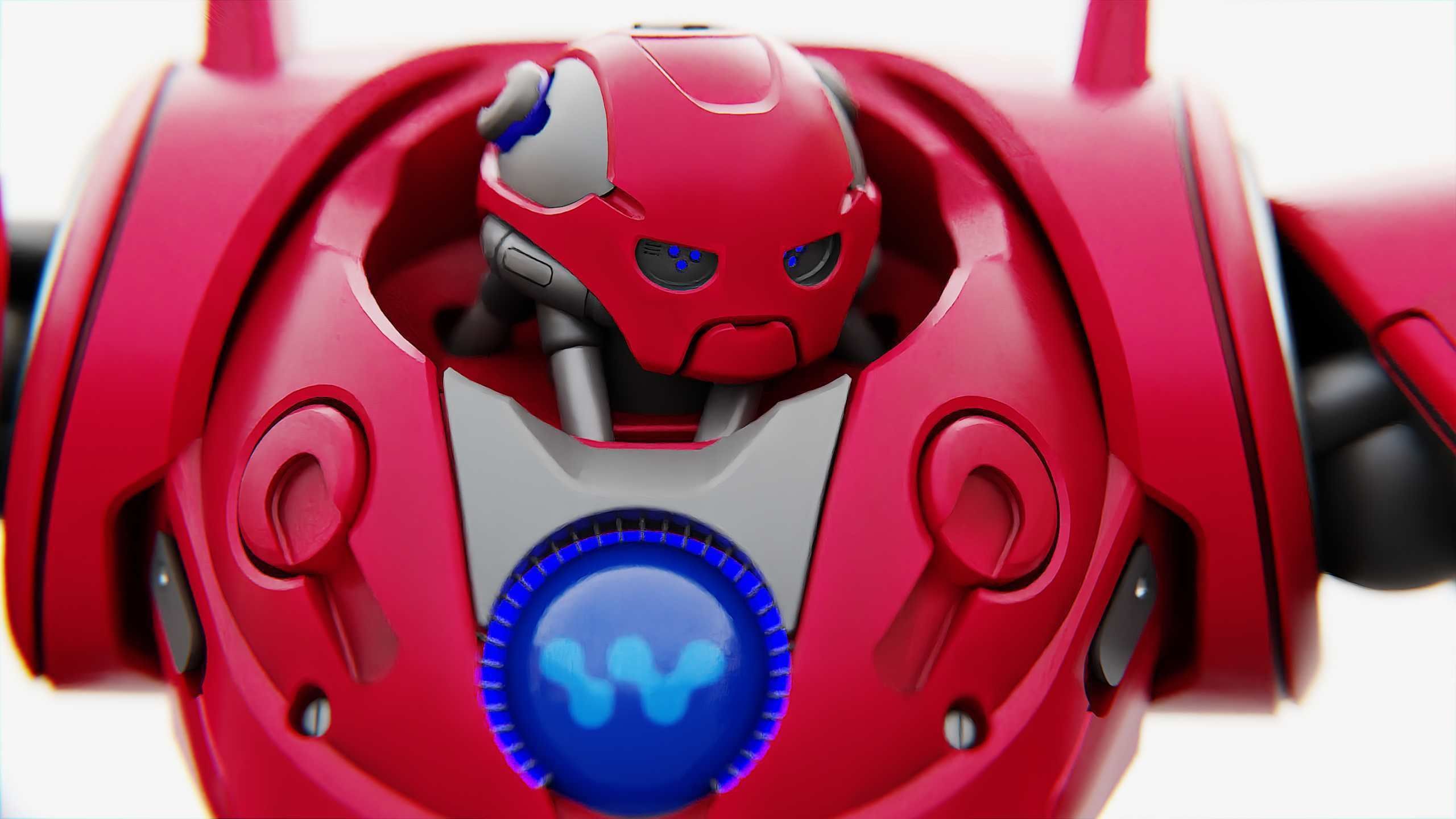 BATTLE DROID RED DEMON  RIGGED 3D model_18