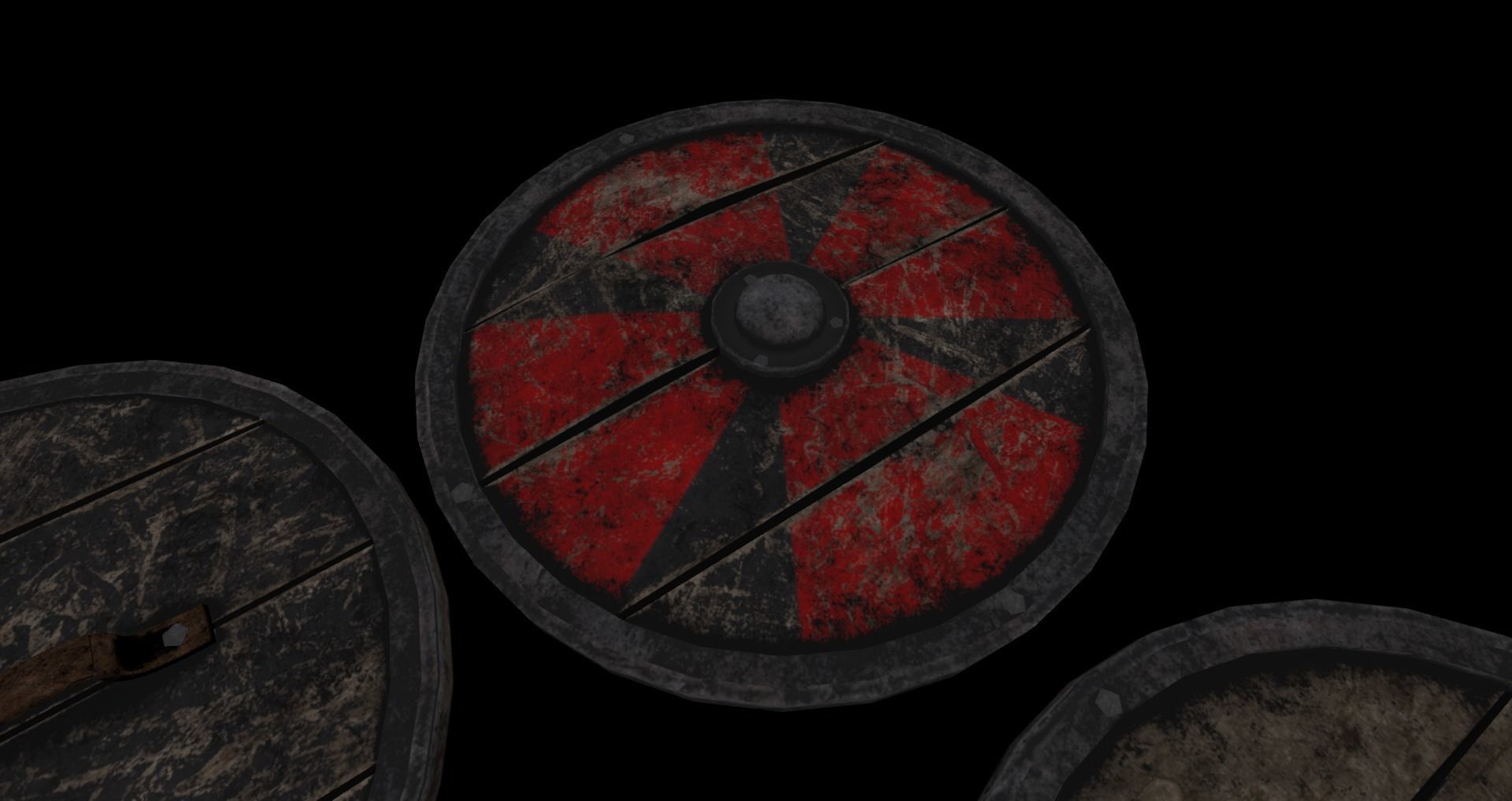 Viking Shield 3D Model Mesh 3D model_1