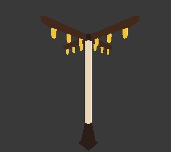 Light Post Free low-poly 3D model
