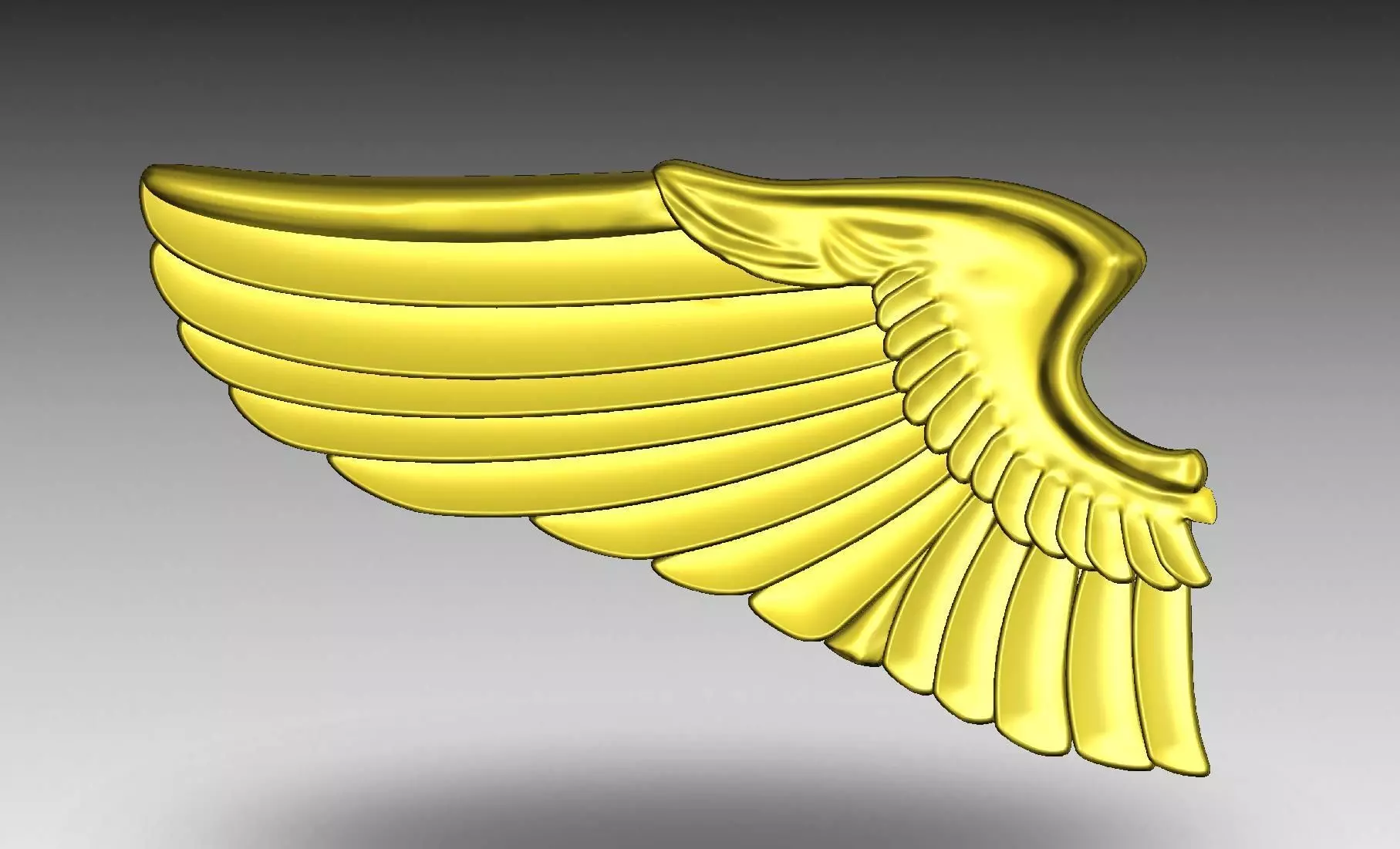 US Army Air Force Pilot Wing 3D print model_0