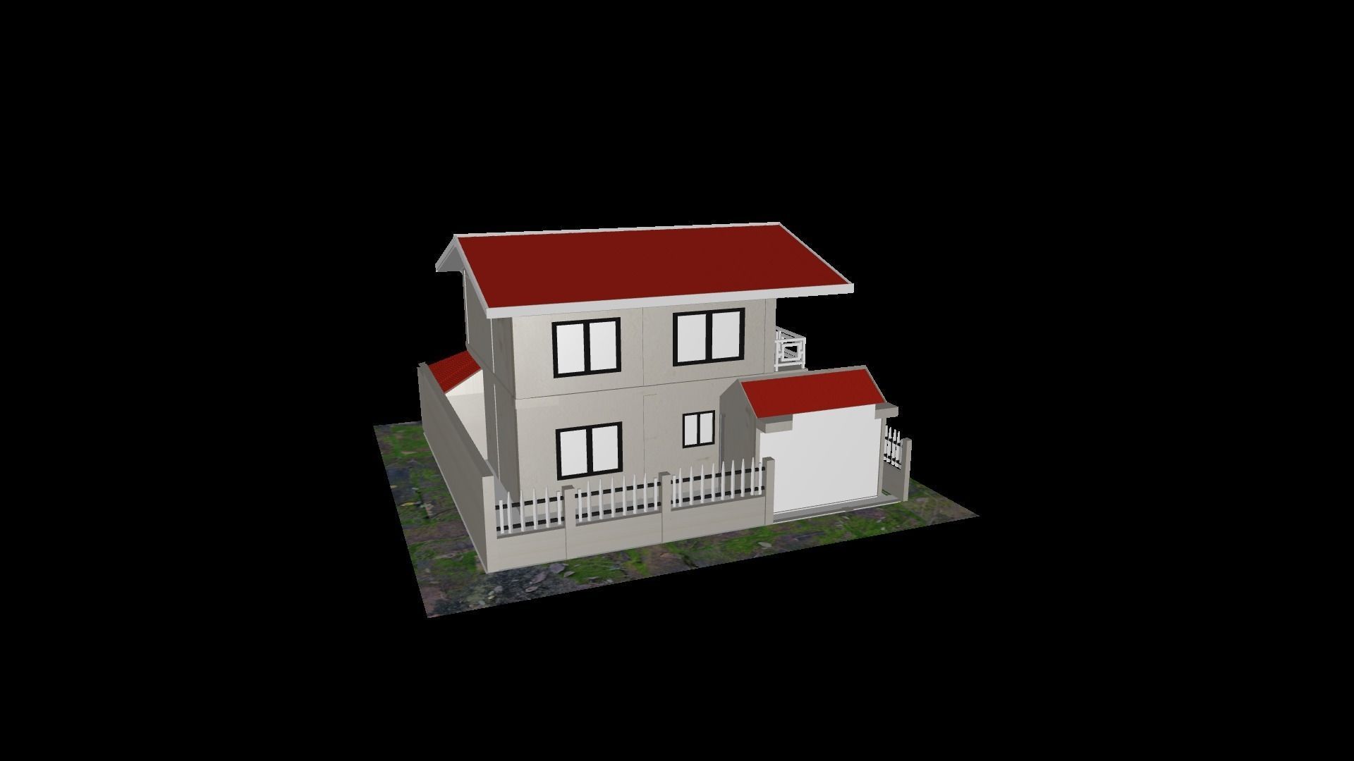 simple house 3D model_3