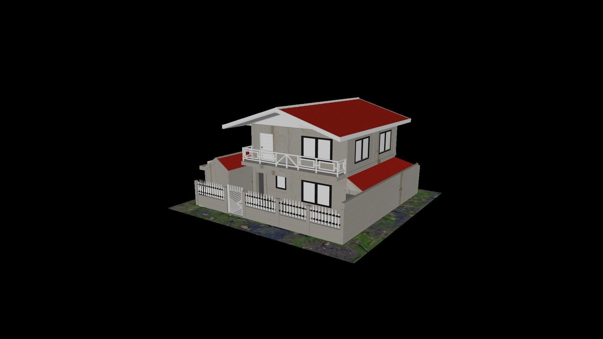 simple house 3D model_1
