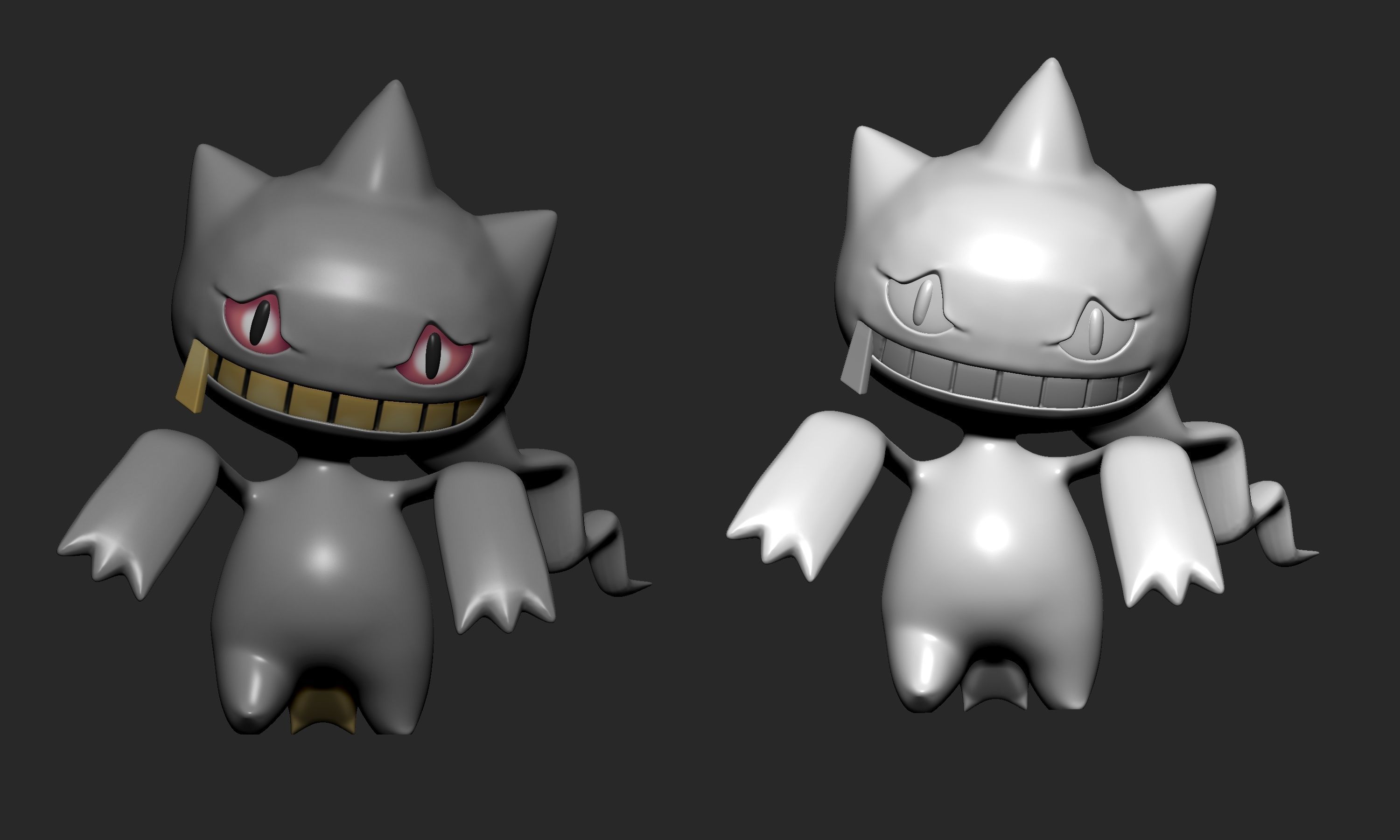 Pokemon - Shuppet and Banette with 2 poses 3D print model_2