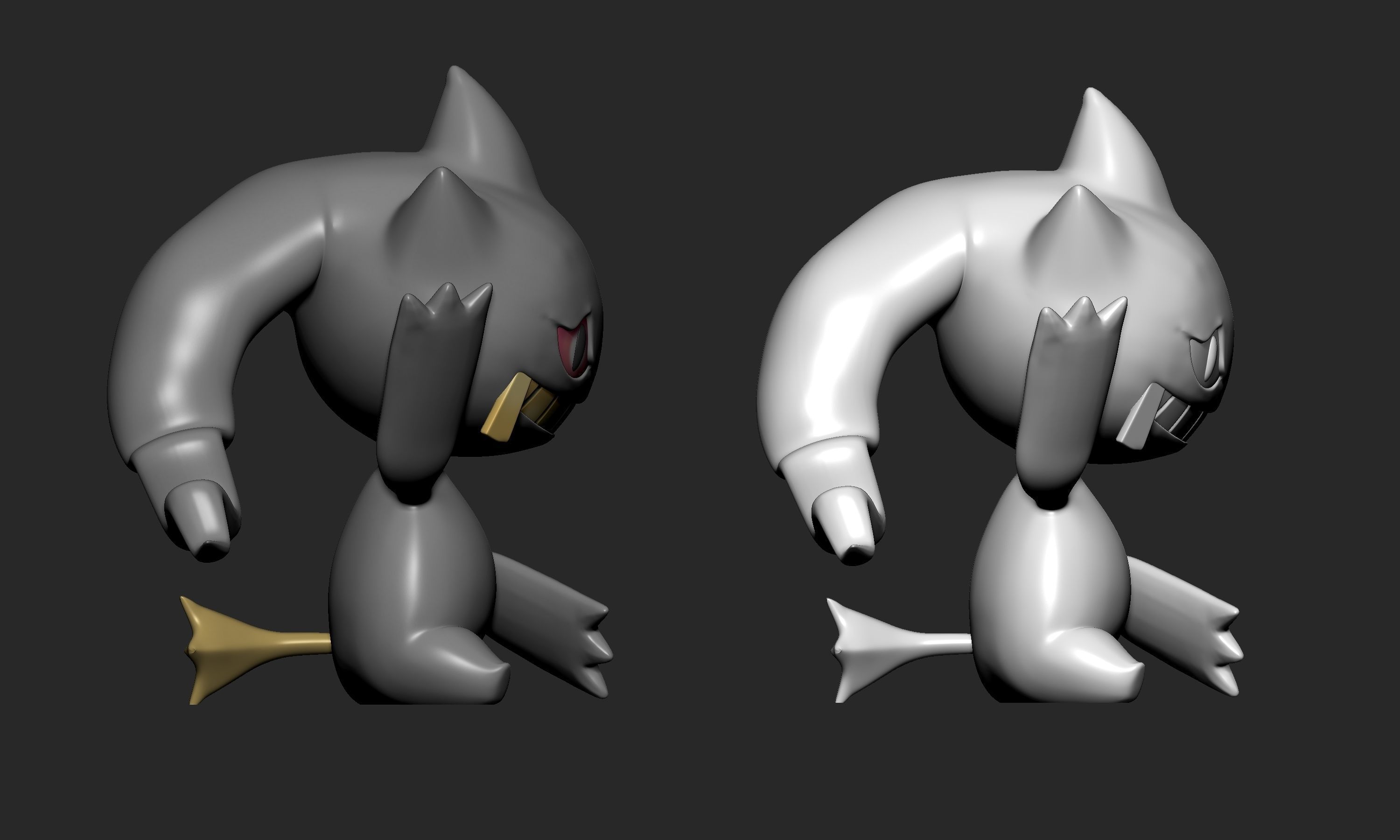 Pokemon - Shuppet and Banette with 2 poses 3D print model_9