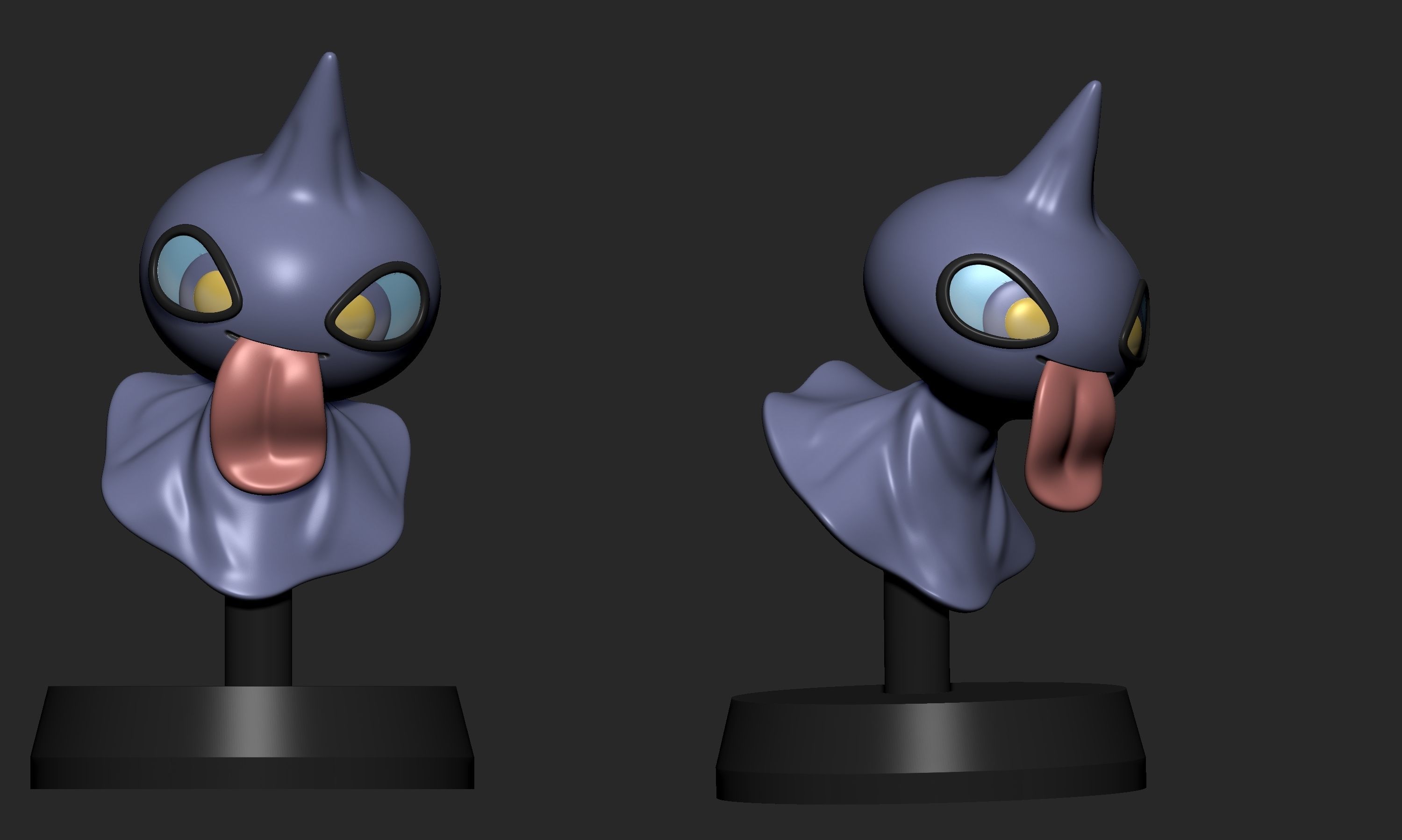 Pokemon - Shuppet and Banette with 2 poses 3D print model_14