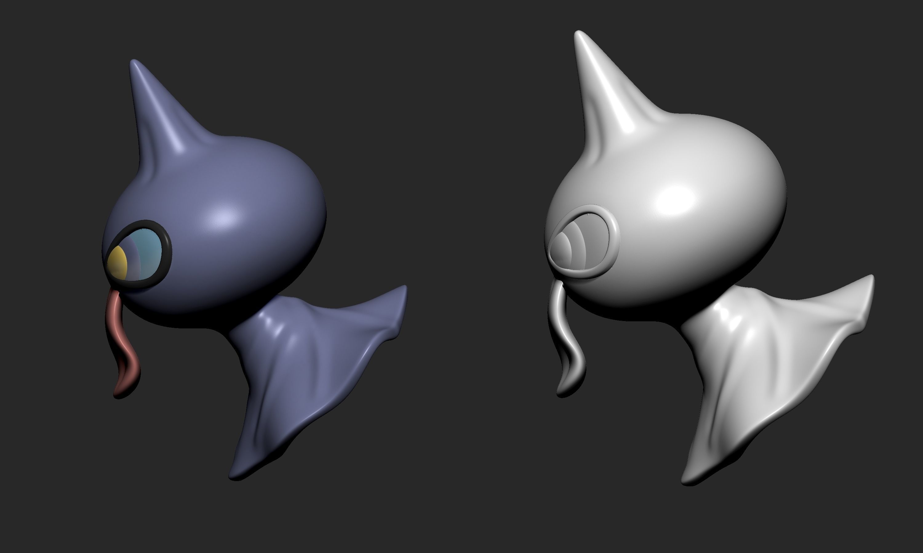 Pokemon - Shuppet and Banette with 2 poses 3D print model_13