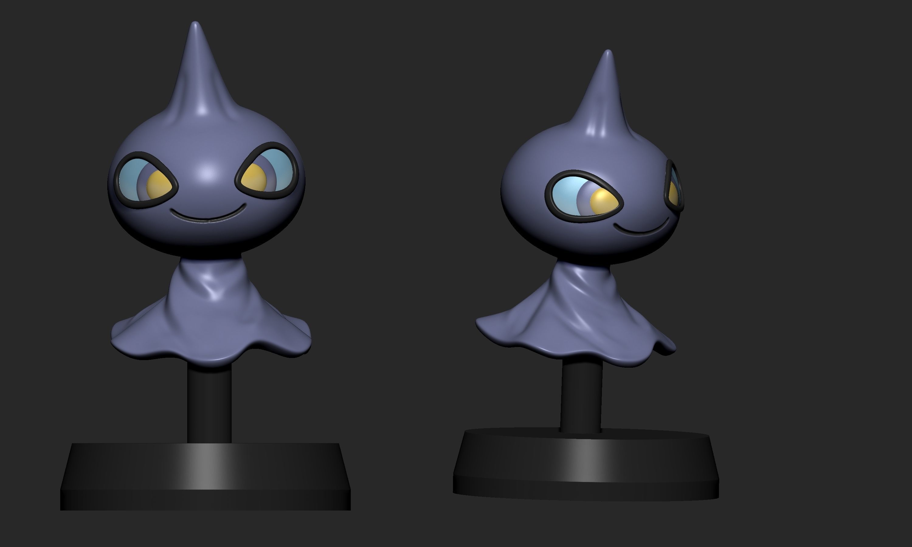 Pokemon - Shuppet and Banette with 2 poses 3D print model_12