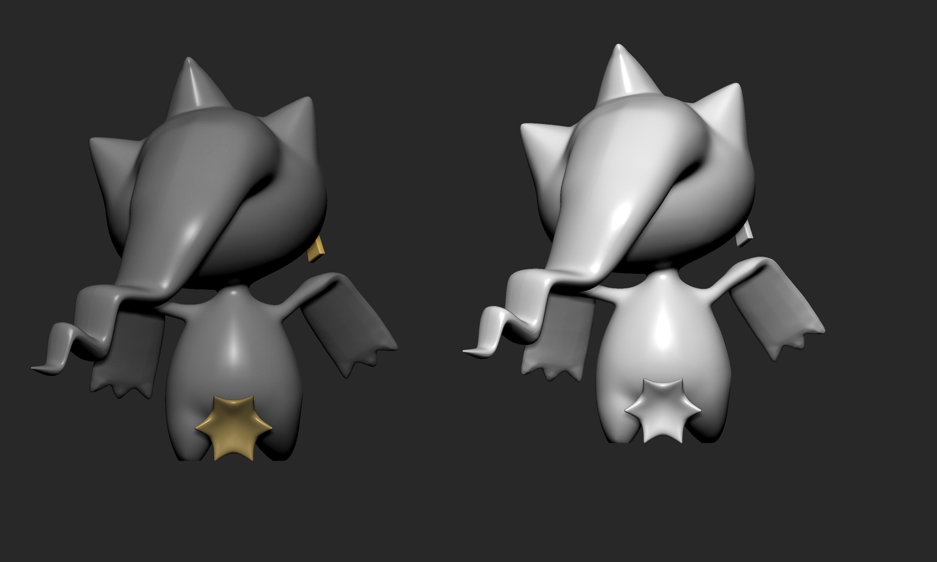 Pokemon - Shuppet and Banette with 2 poses 3D print model_4