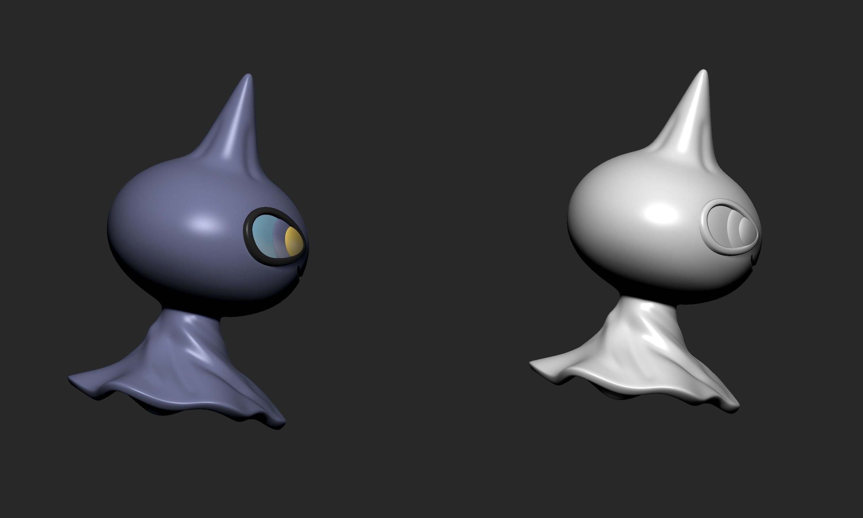 Pokemon - Shuppet and Banette with 2 poses 3D print model_16