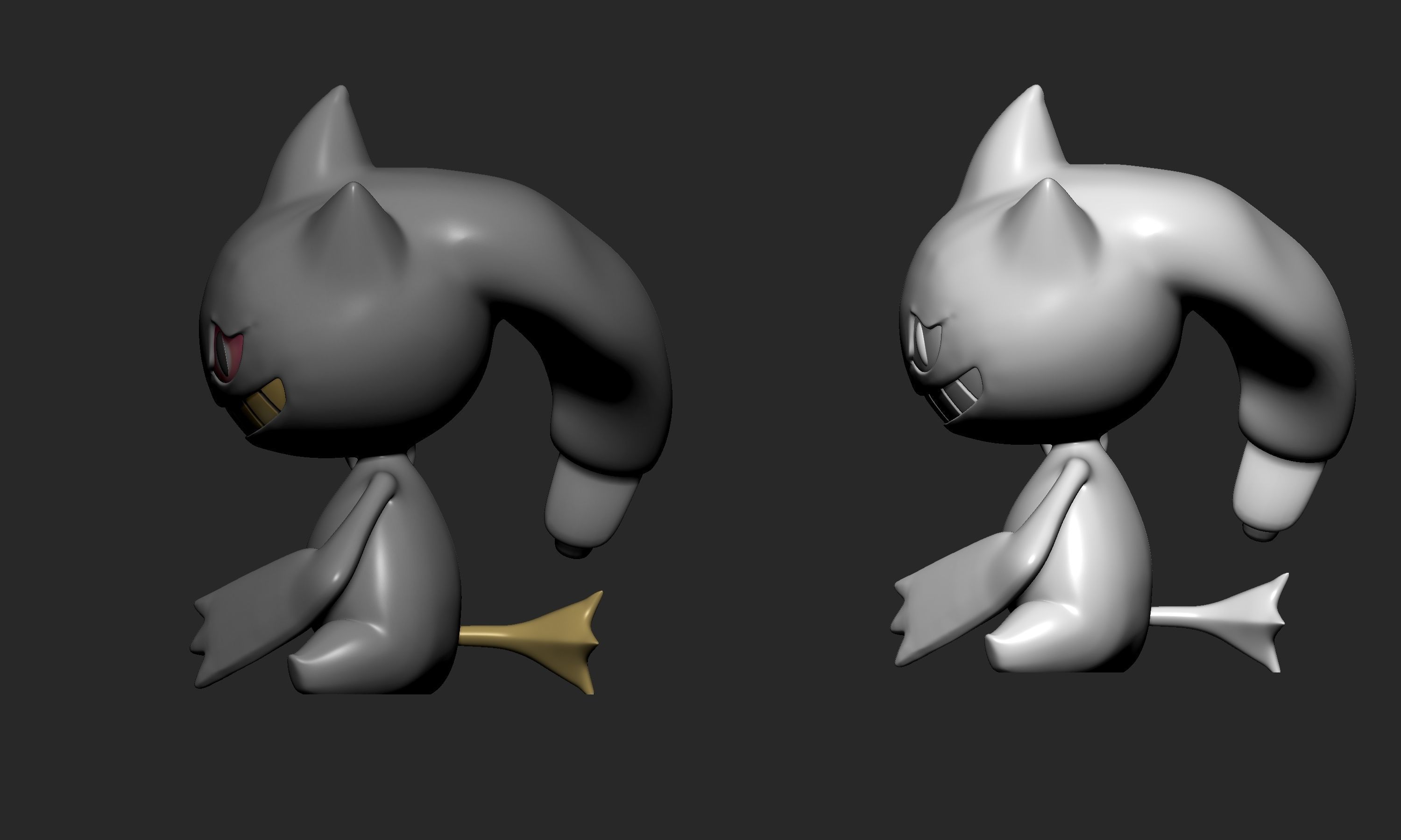 Pokemon - Shuppet and Banette with 2 poses 3D print model_7