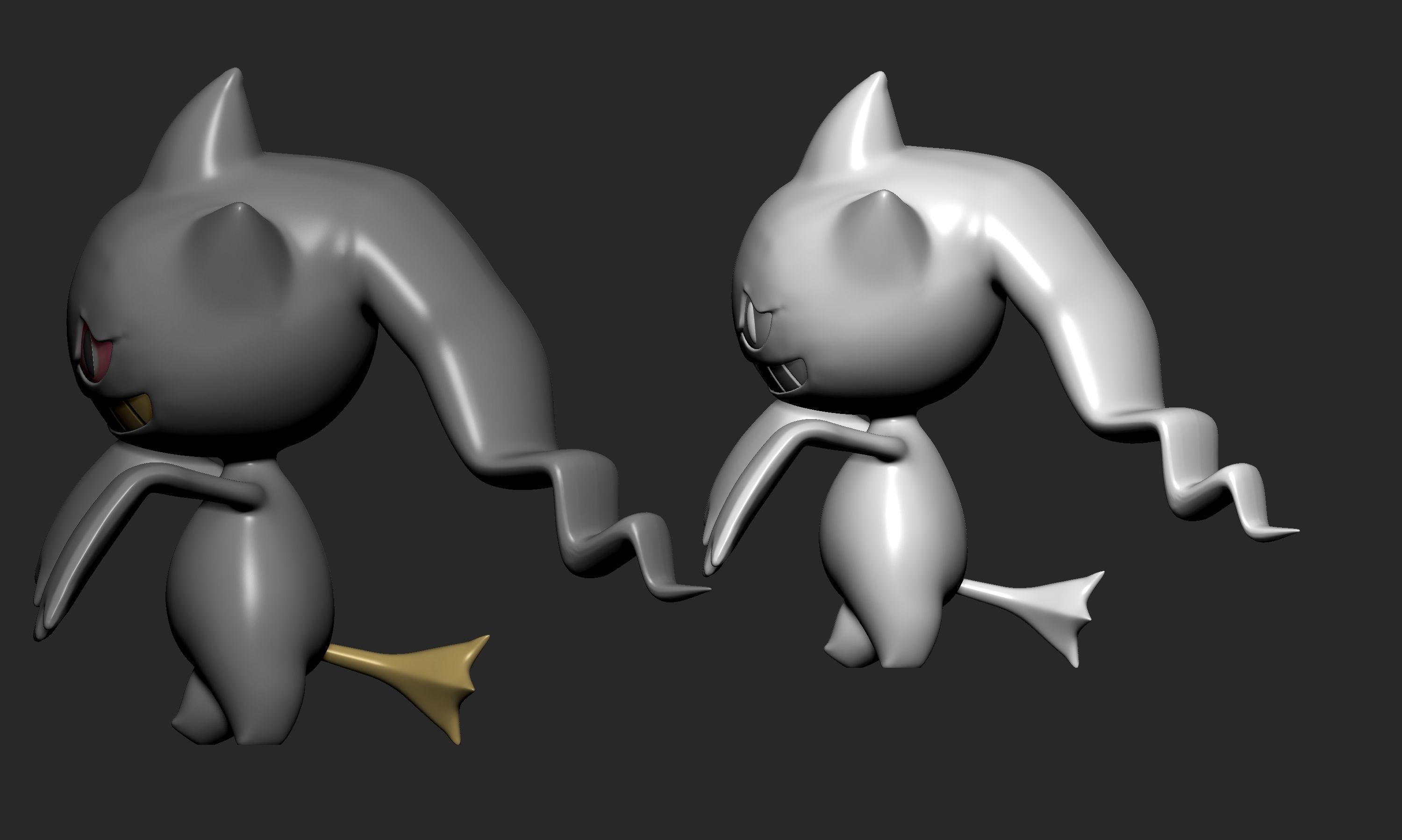 Pokemon - Shuppet and Banette with 2 poses 3D print model_5