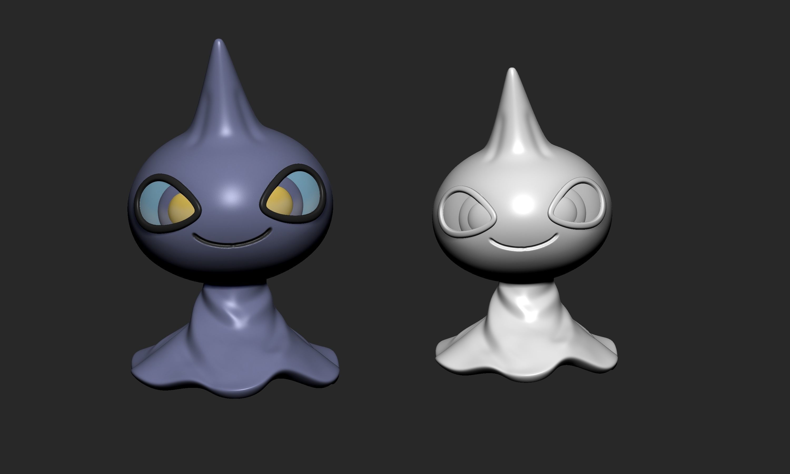 Pokemon - Shuppet and Banette with 2 poses 3D print model_15