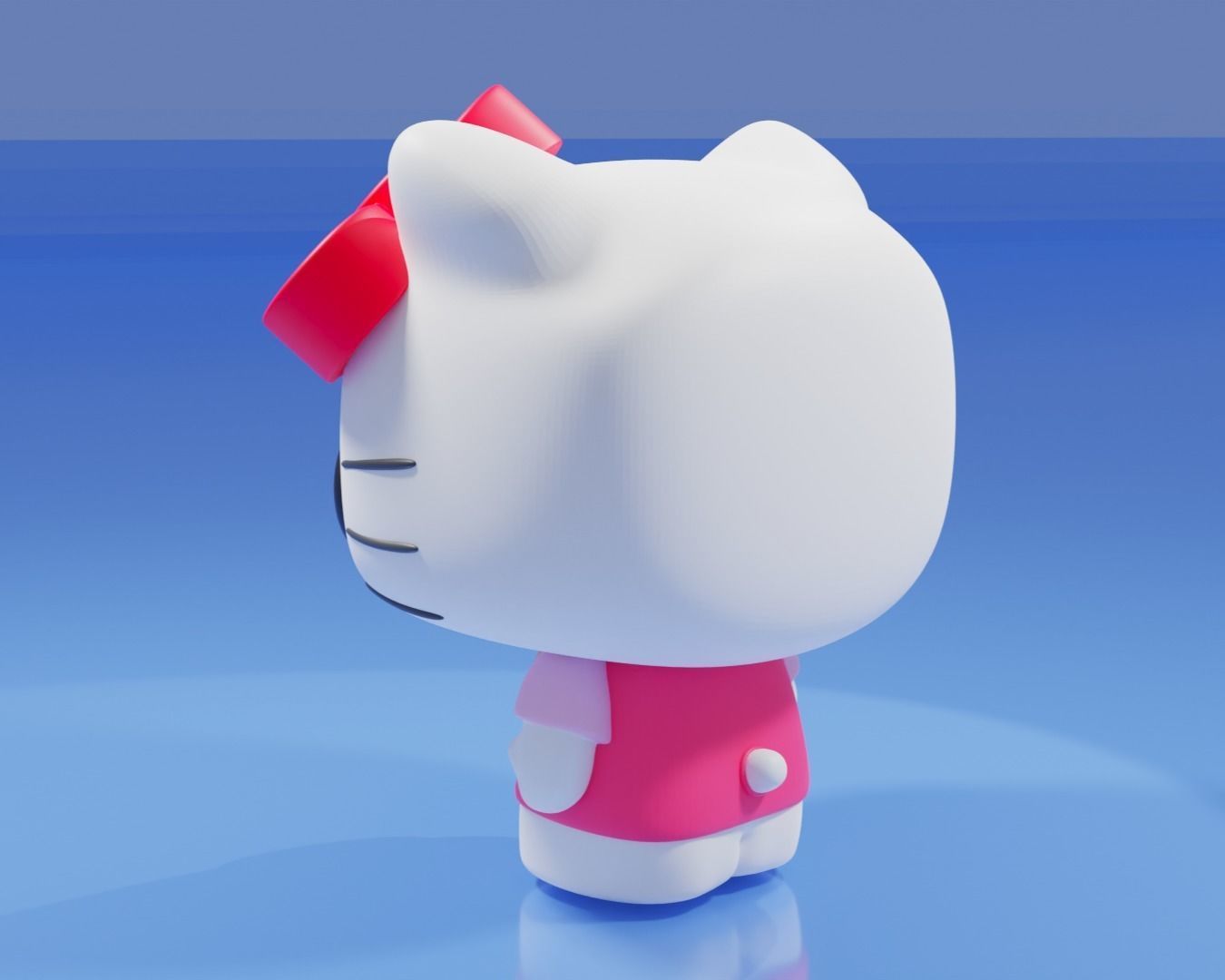 Hello Kitty Funko Pop 3D print model_12