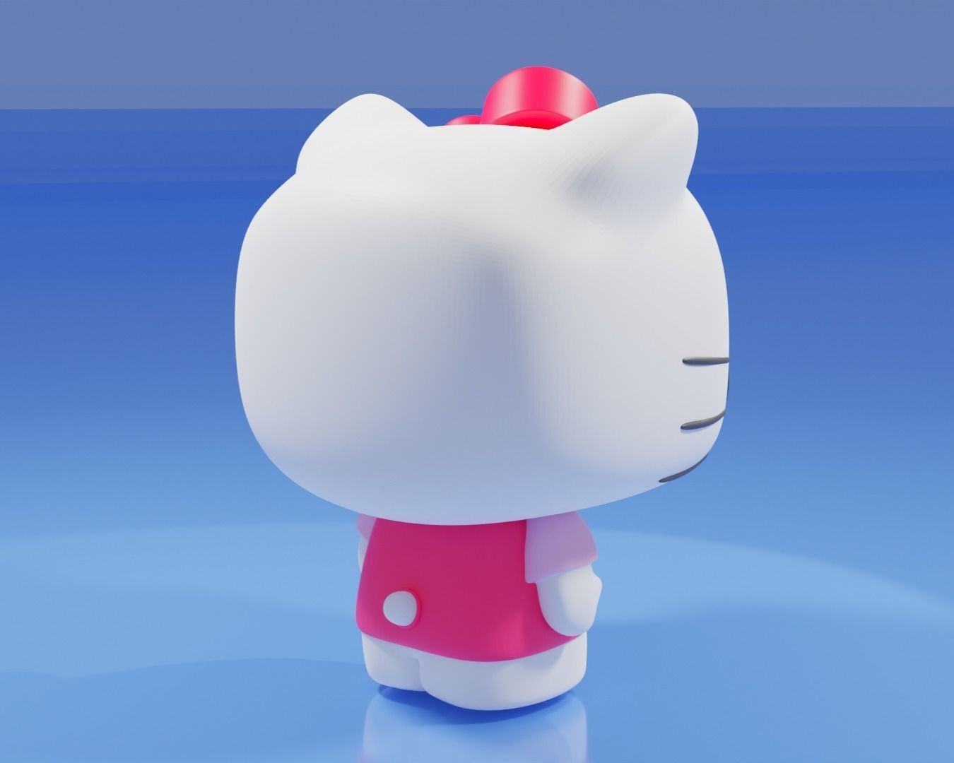 Hello Kitty Funko Pop 3D print model_9