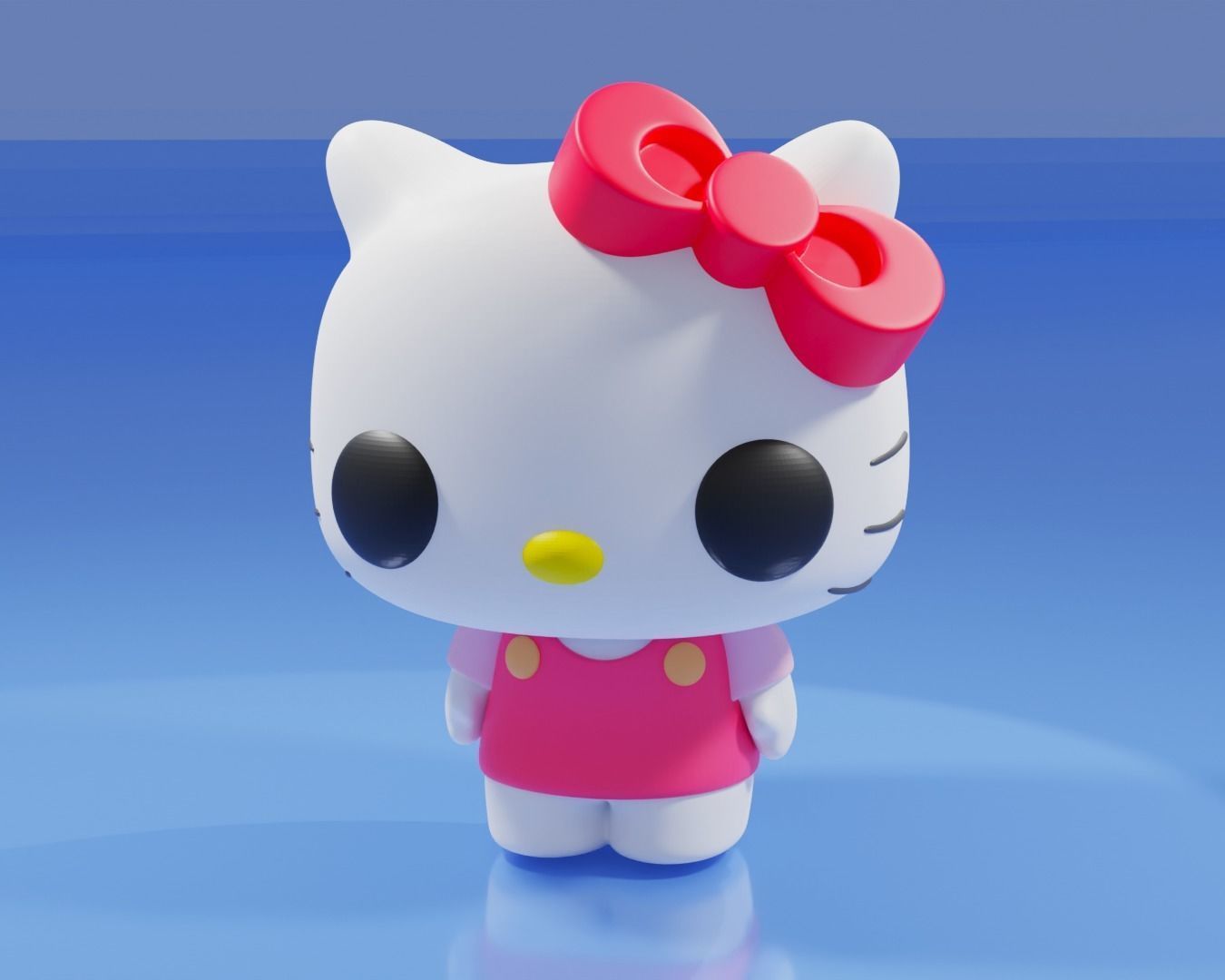 Hello Kitty Funko Pop 3D print model_4