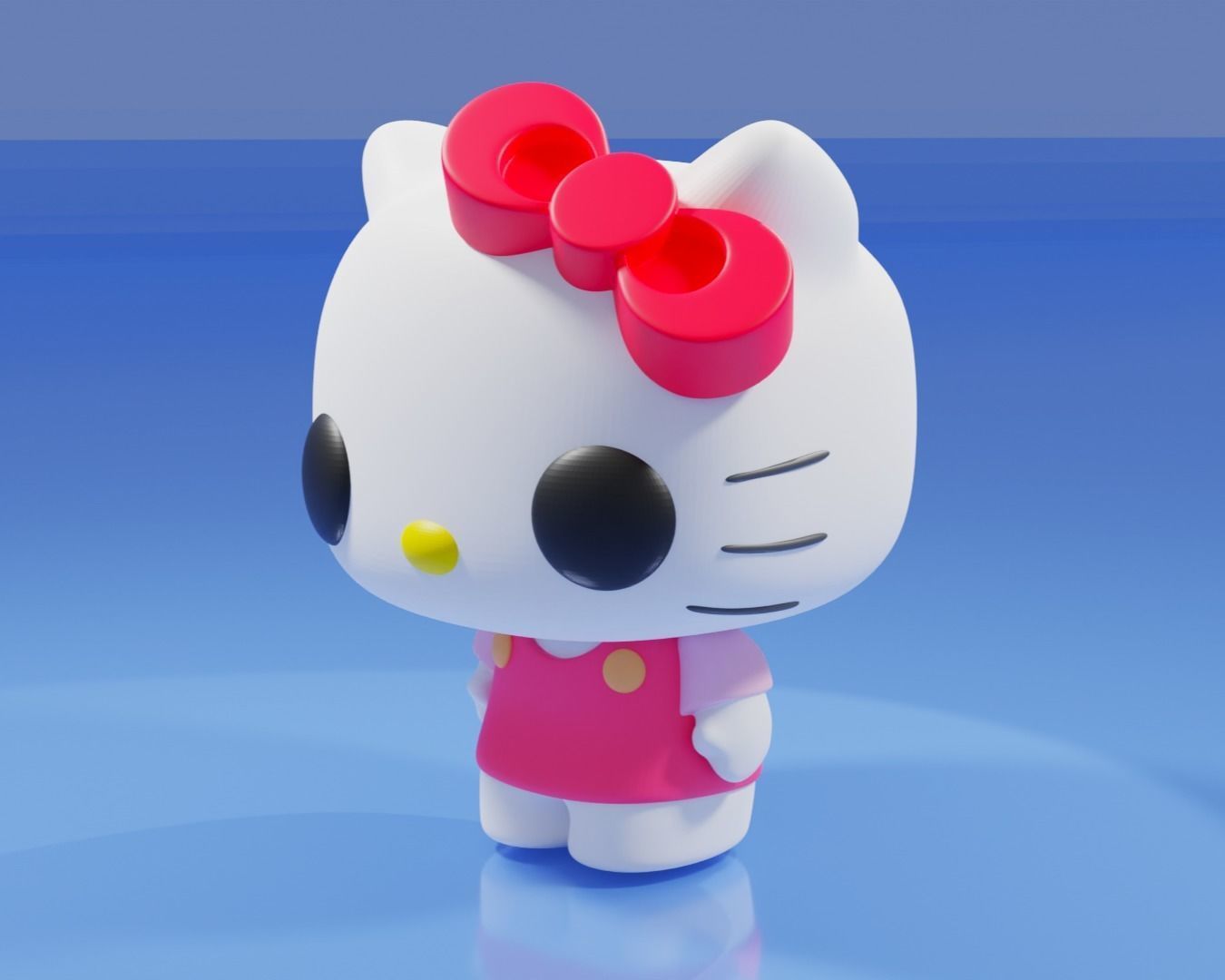 Hello Kitty Funko Pop 3D print model_2