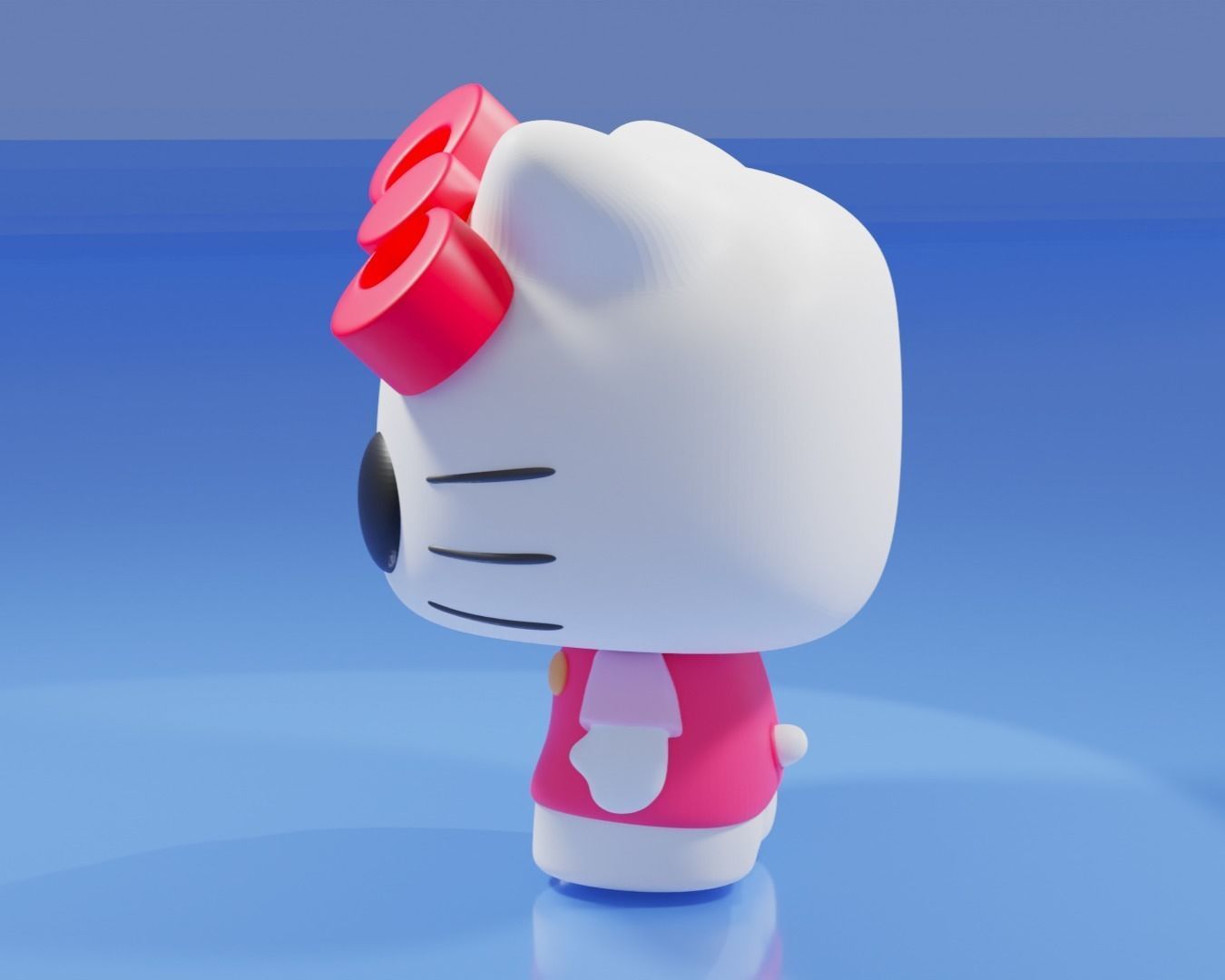 Hello Kitty Funko Pop 3D print model_13