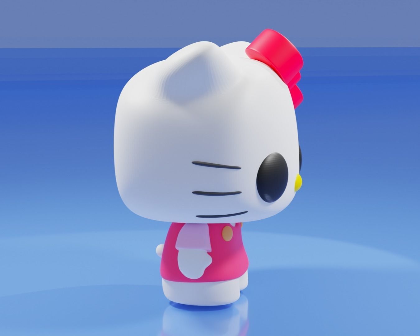 Hello Kitty Funko Pop 3D print model_7