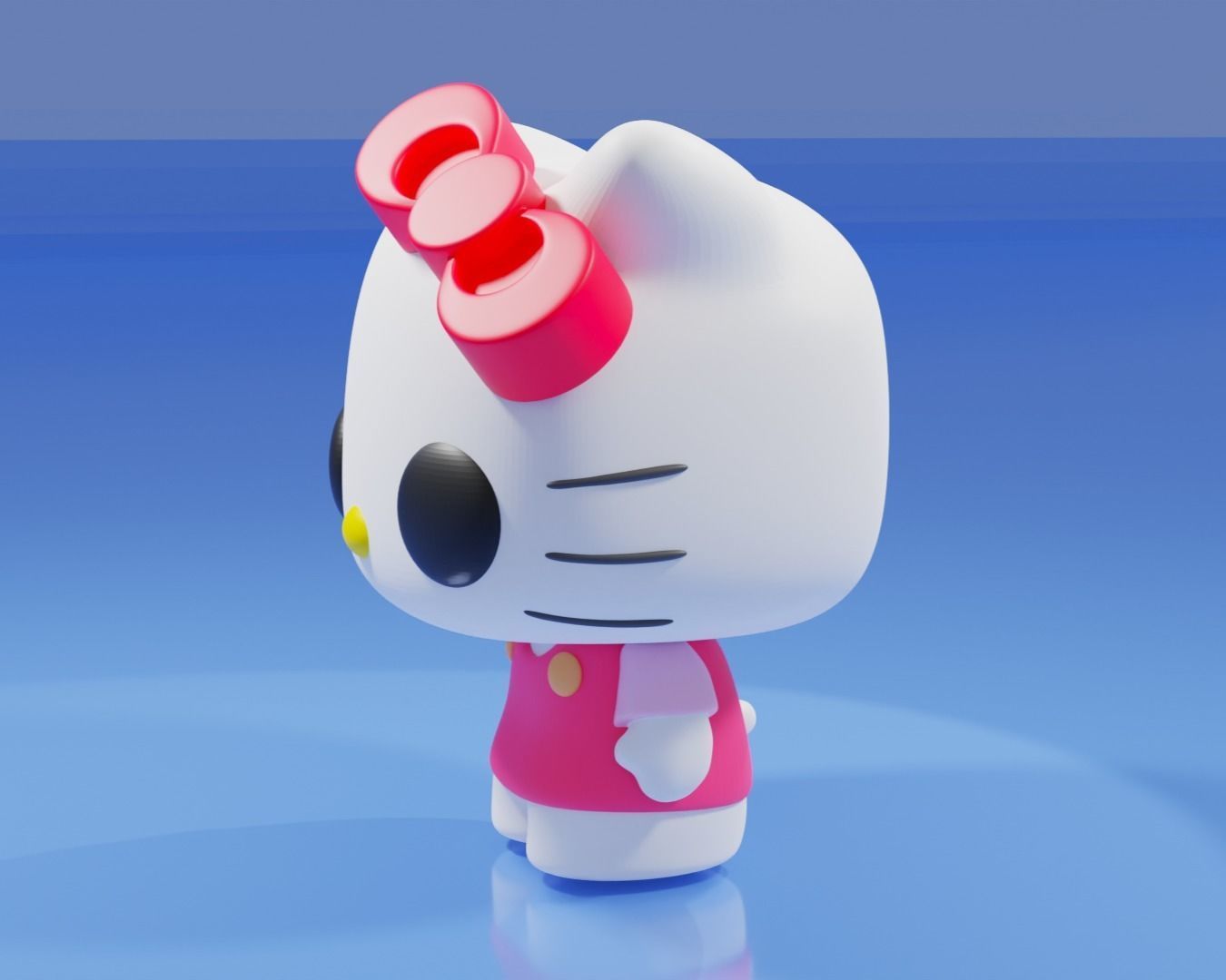 Hello Kitty Funko Pop 3D print model_1