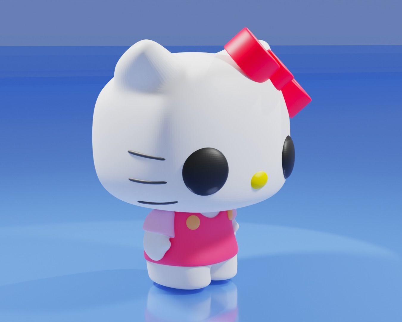Hello Kitty Funko Pop 3D print model_6