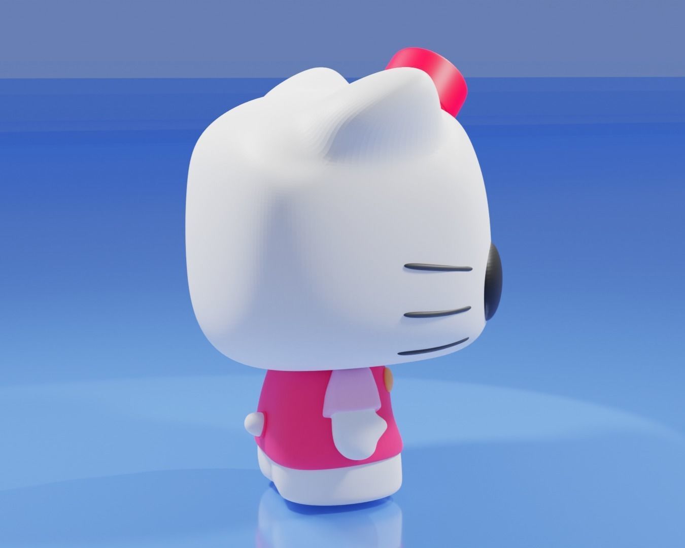 Hello Kitty Funko Pop 3D print model_8